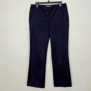 BURBERRY Black Sateen Cotton Pants 8 NWOT